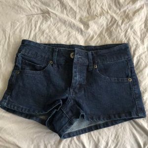 Blue jean shorts